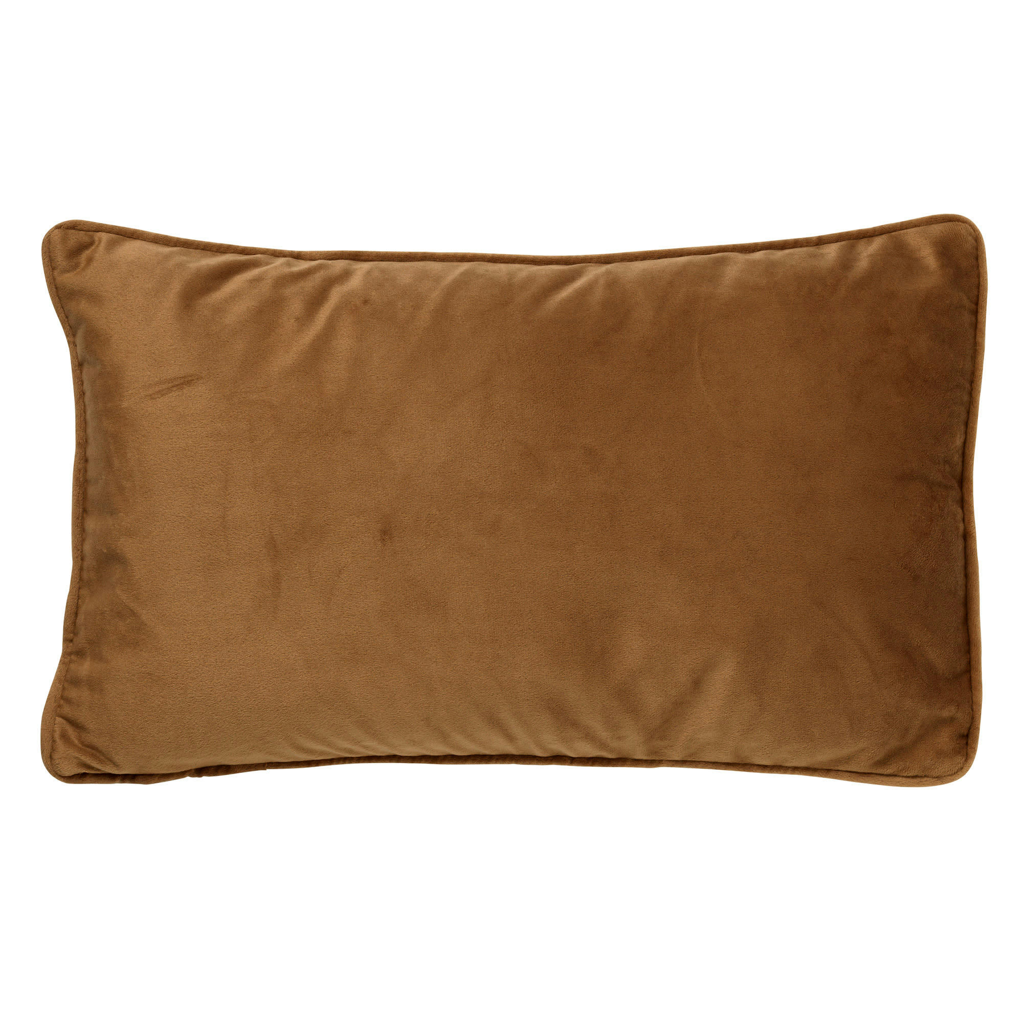 - Housse de coussin marron en velours-30x50 cm uni
