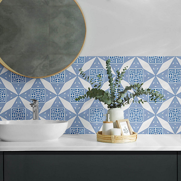 Panneau Mural PVC Wallfluent 100x50 cm Motifs Géométriques 1 pièce