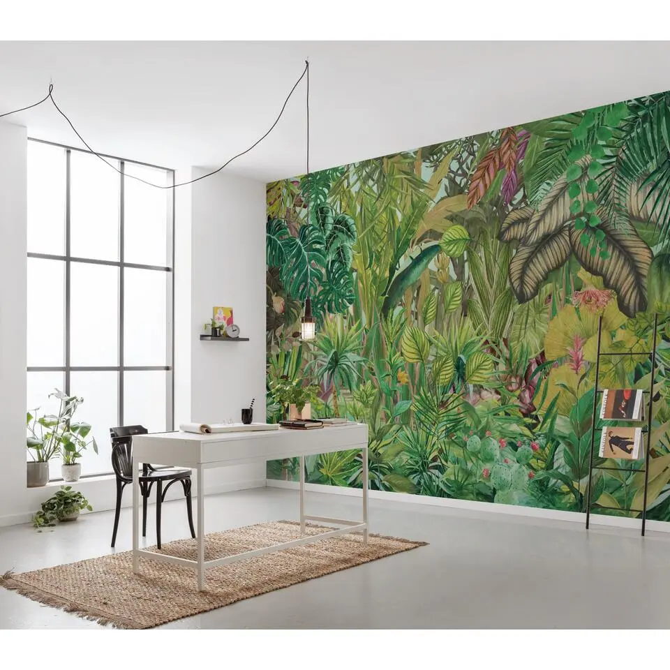 Komar fotobehang jungle bladeren groen - 250 x 350 cm