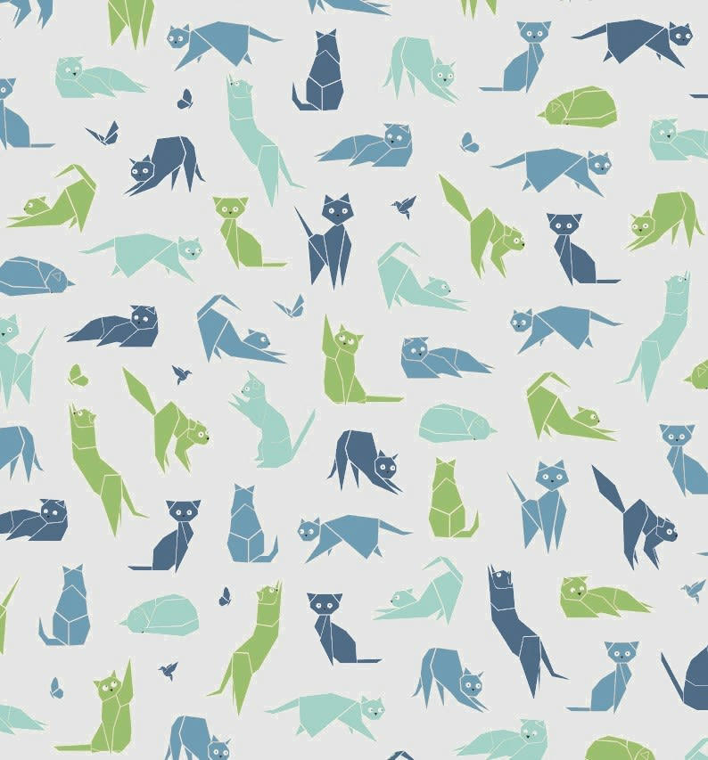 CHAT - Nappe enduite carrée 160 x 160 cm multicolore