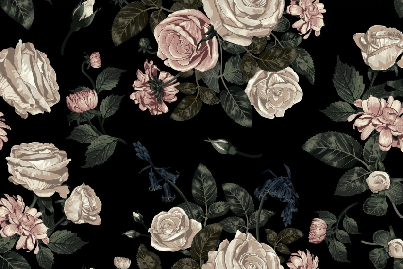 Fototapeta Do Salonu BUKIET Róż Peonie 3D 90x60cm
