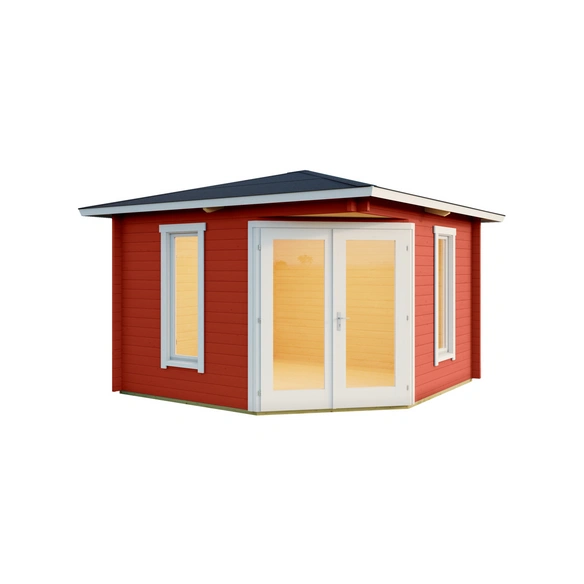 Gartenhaus »Karlskrona«, Holz, BxHxT: 357,4 x 269 x 357,4 cm (Außenmaße)
