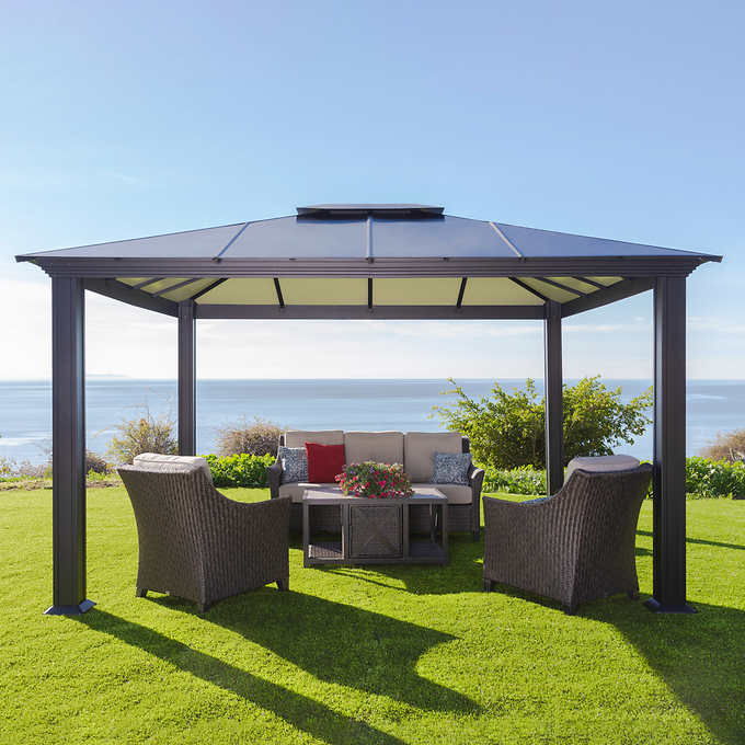 Paragon Santa Monica Aluminum Gazebo(11 ft. x 11 ft.)