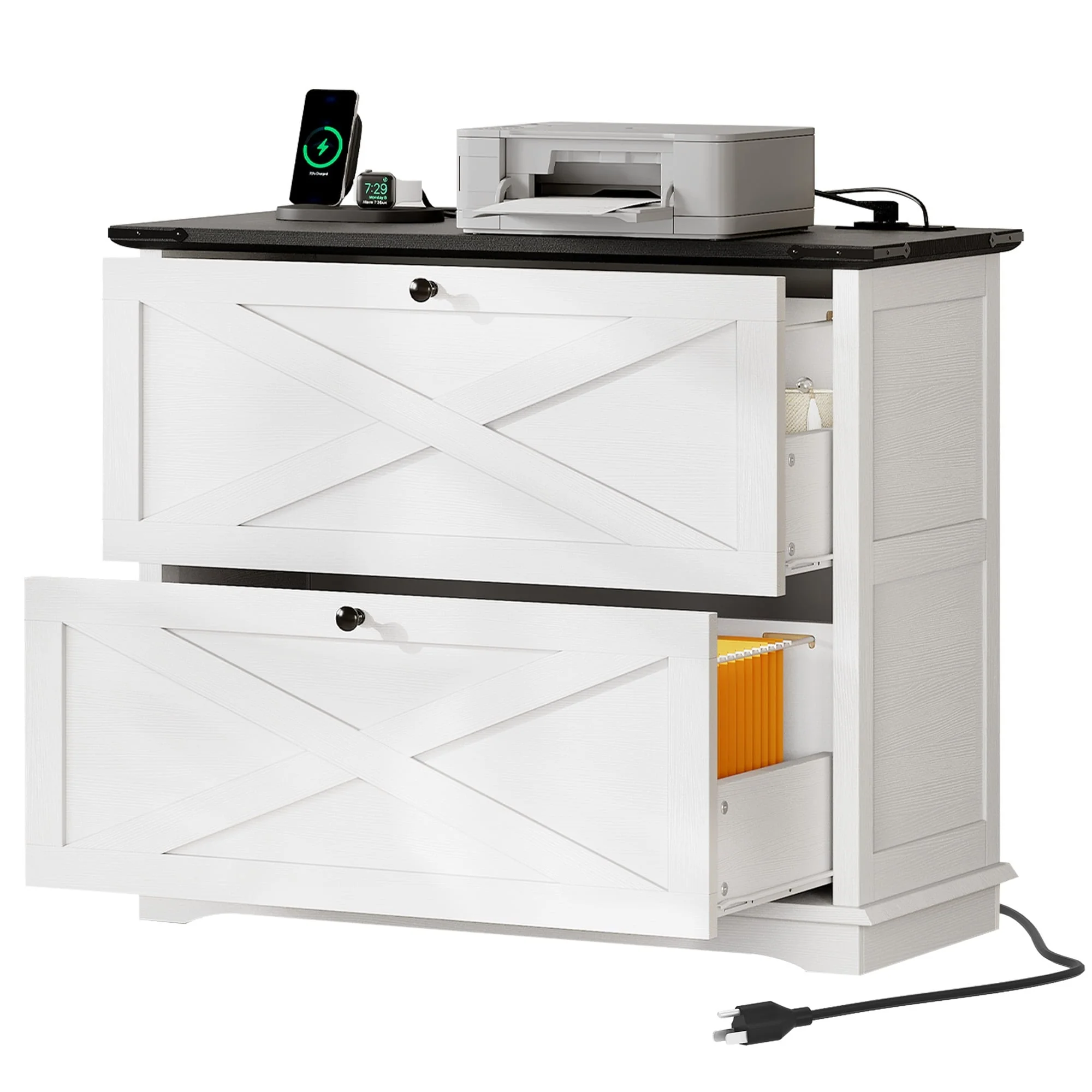 Moasis 2 Drawers Lateral File Cabinet for Home Office