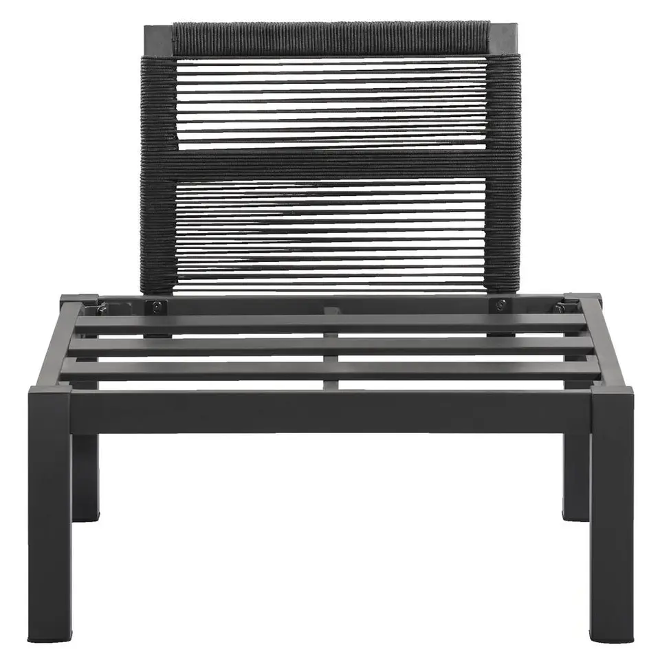 Loungestoel middenelement Ardeche - grijs - 78x72x66 cm