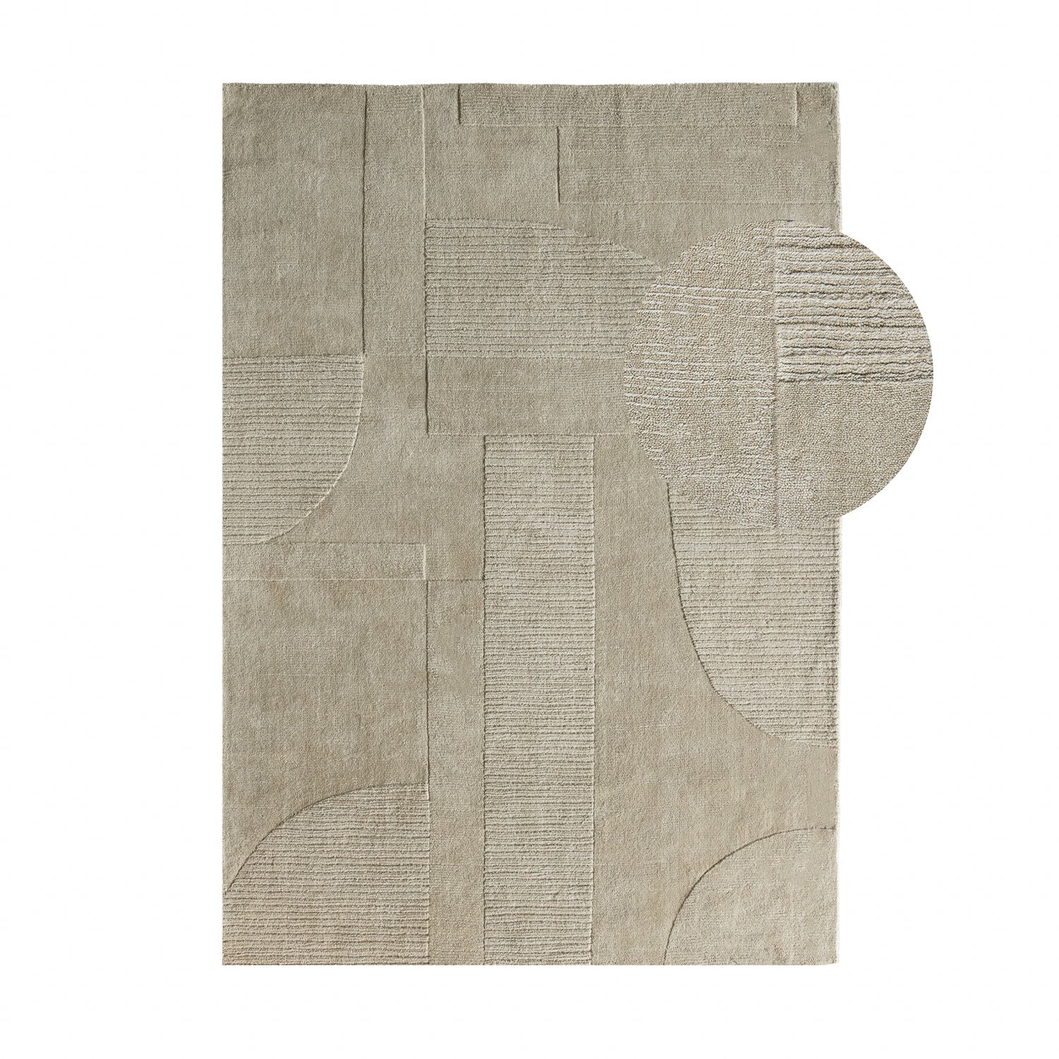 by fonQ Shapes Vloerkleed 160 x 230 cm - Sage Green