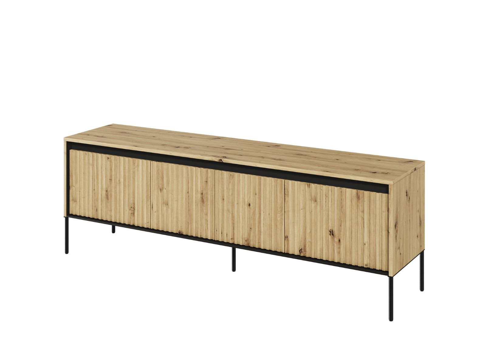 Loftowa szafka RTV dąb artisan 167 cm FLORES
