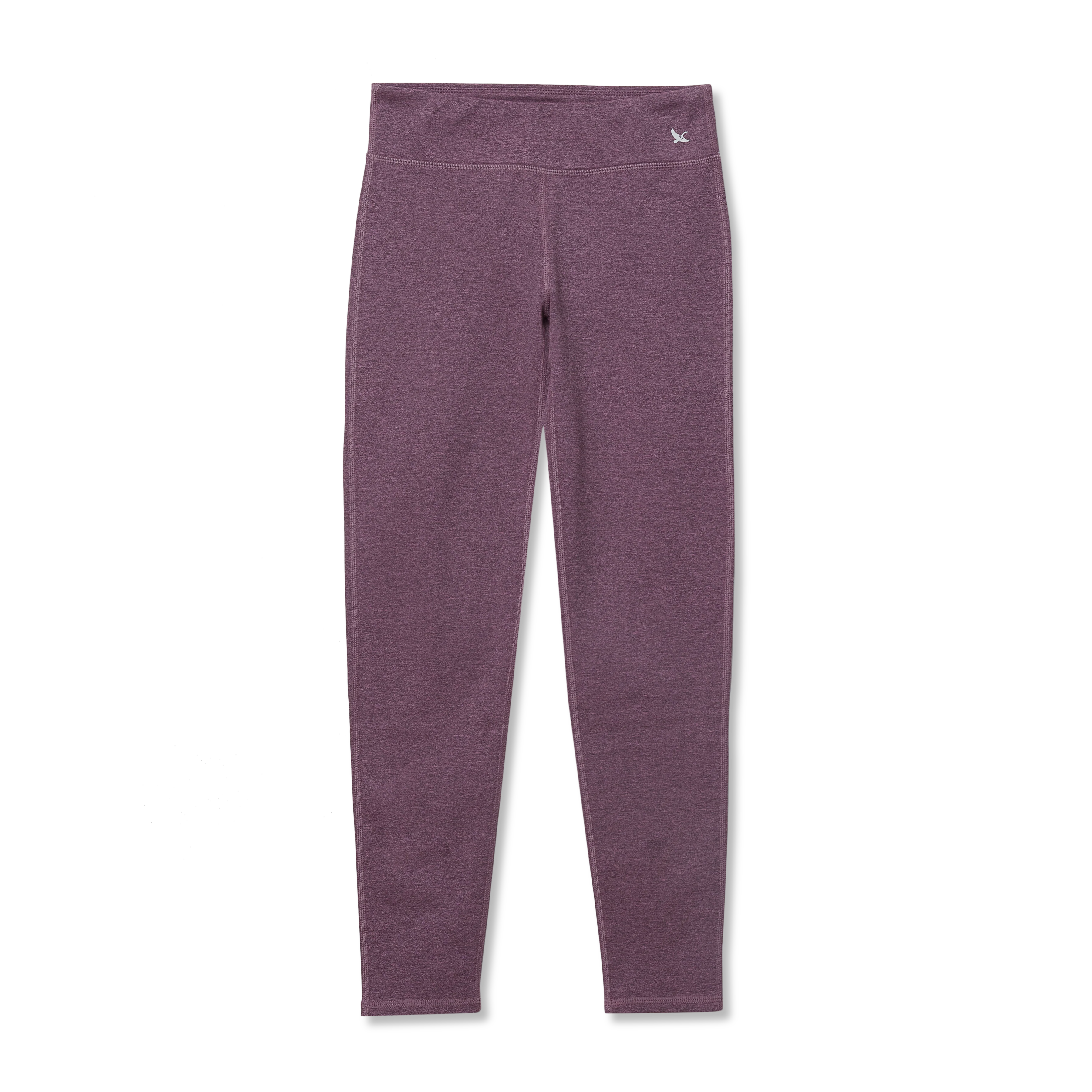 Girls Plush Lined Leggings - Heather