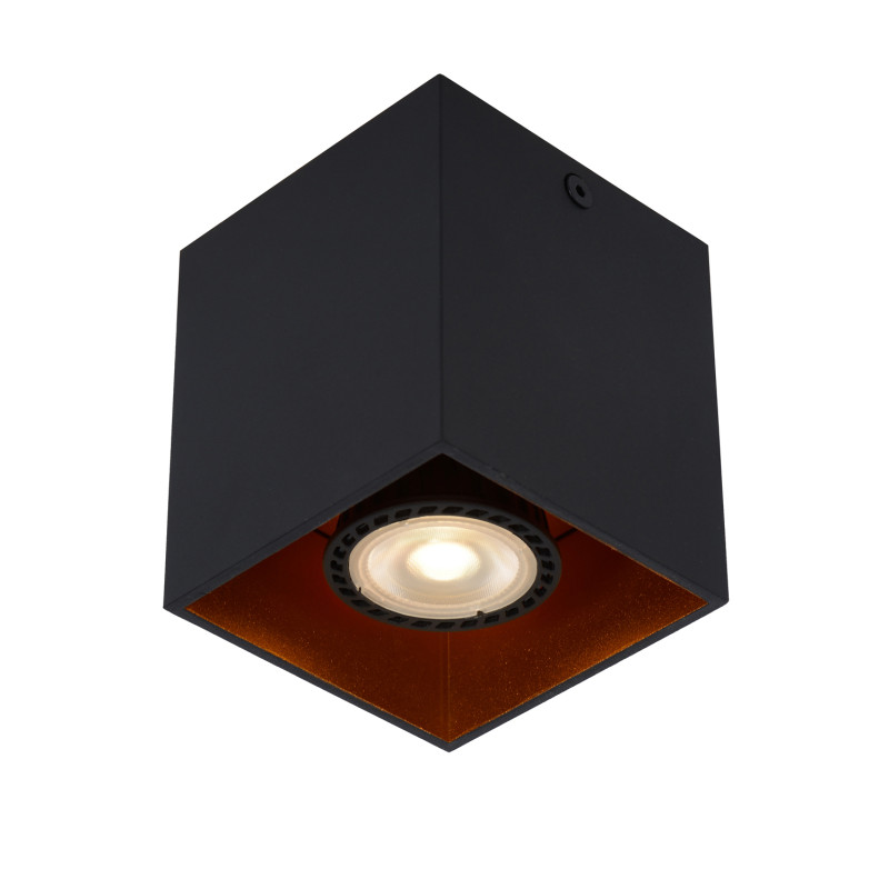 Spot Bido noir GU10 50 W LUCIDE