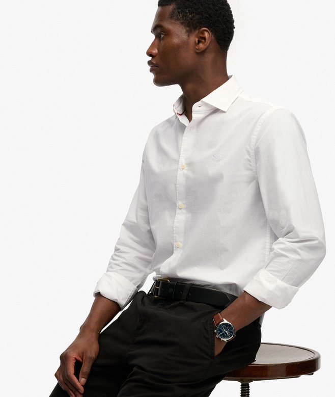 Cut Away Poplin Long Sleeve Shirt