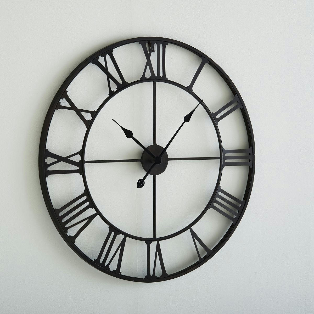 Horloge en métal acier Ø70 cm, Zivos