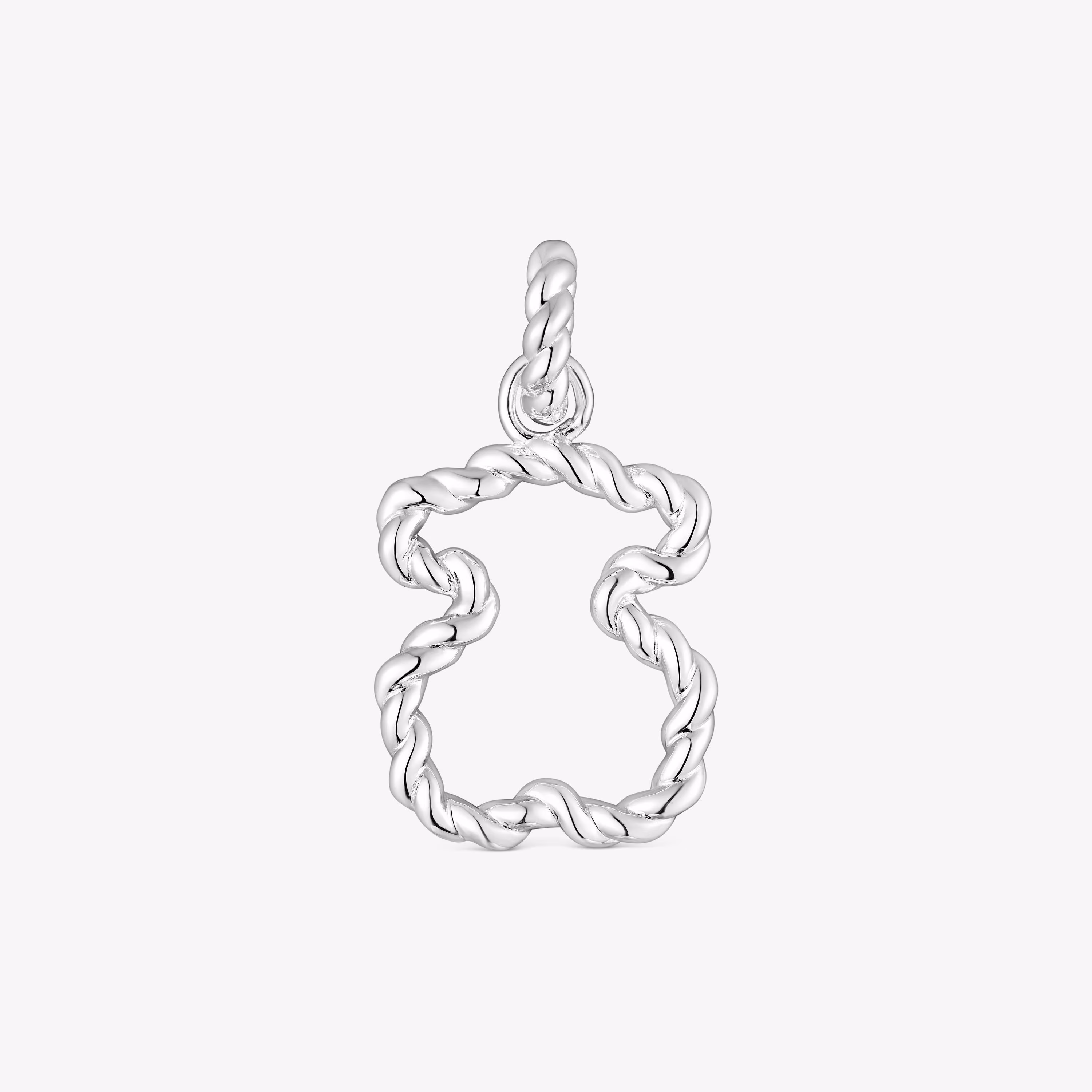 Colgante con silueta oso Twisted