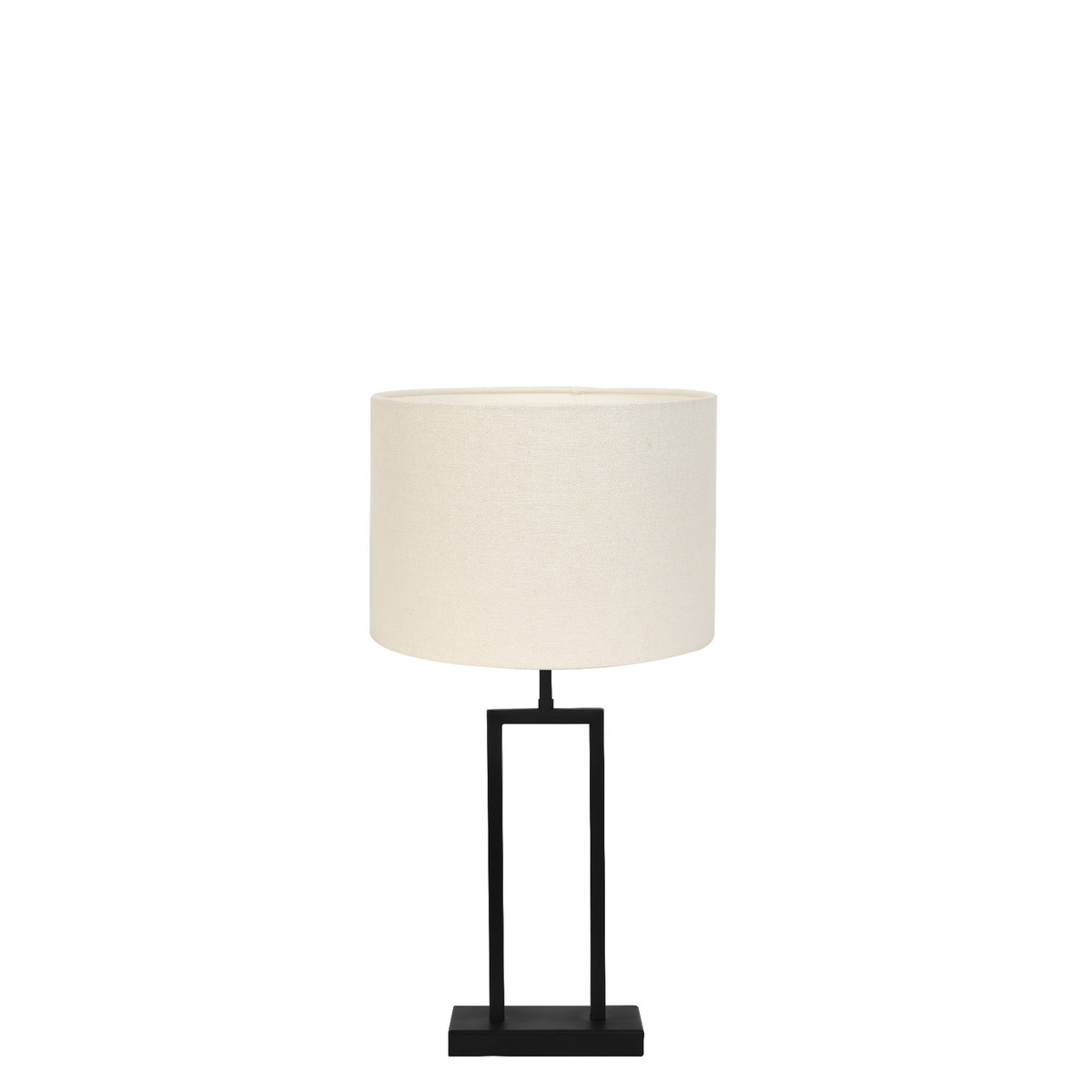 Light & Living tafellamp Shiva/Livigno - zwart, wit - 30x30x62cm