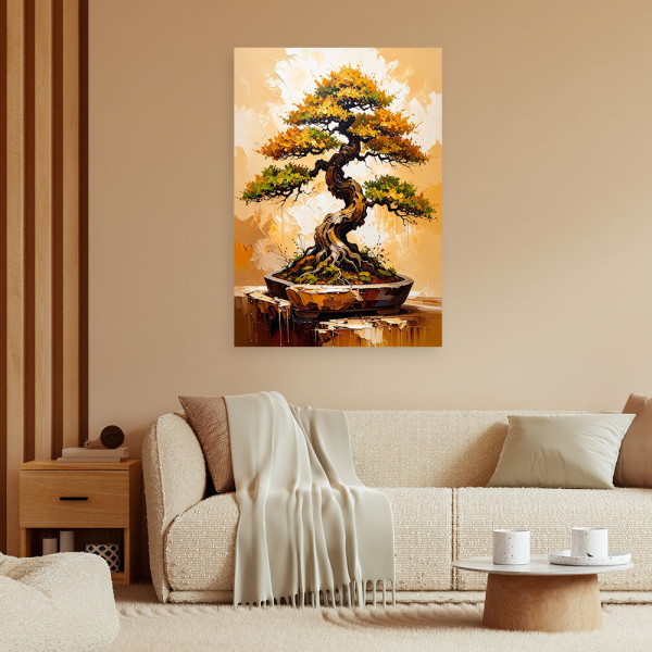 Feeby Obraz nowoczesny do salonu, Drzewko Bonsai 40x60