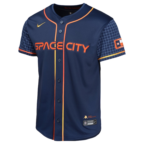 Houston Astros Nike Youth City Connect Custom Limited Jersey - Navy