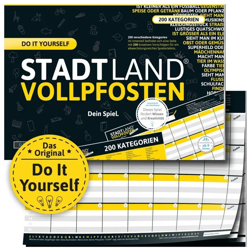 Brettspiel Stadt Land Vollpfosten
