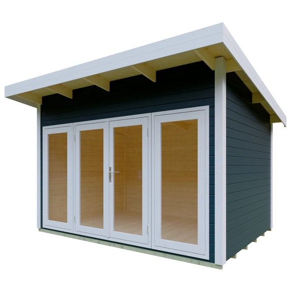 Gartenhaus »Modern«, Holz, BxHxT: 392 x 252 x 250 cm (Außenmaße inkl. Dachüberstand)