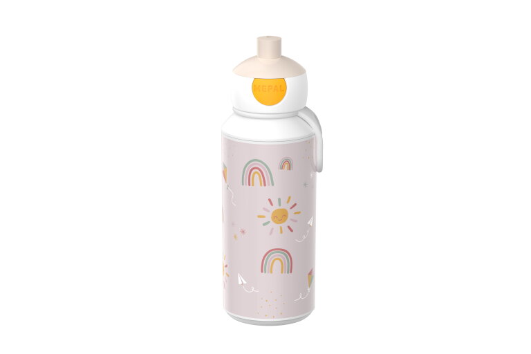 Campus pop-up drinkfles 400 ml - Sunshine & Rainbow