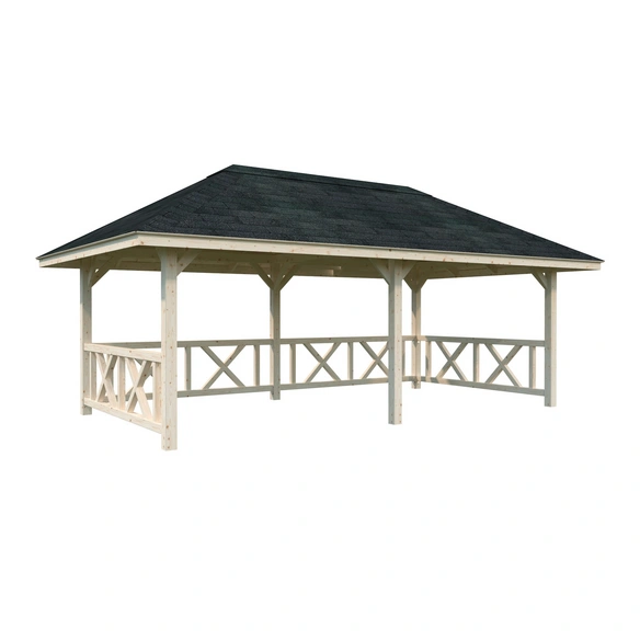 Pavillon »Bianca Set 107«, BxHxT: 588 x 319 x 300 cm, Braun