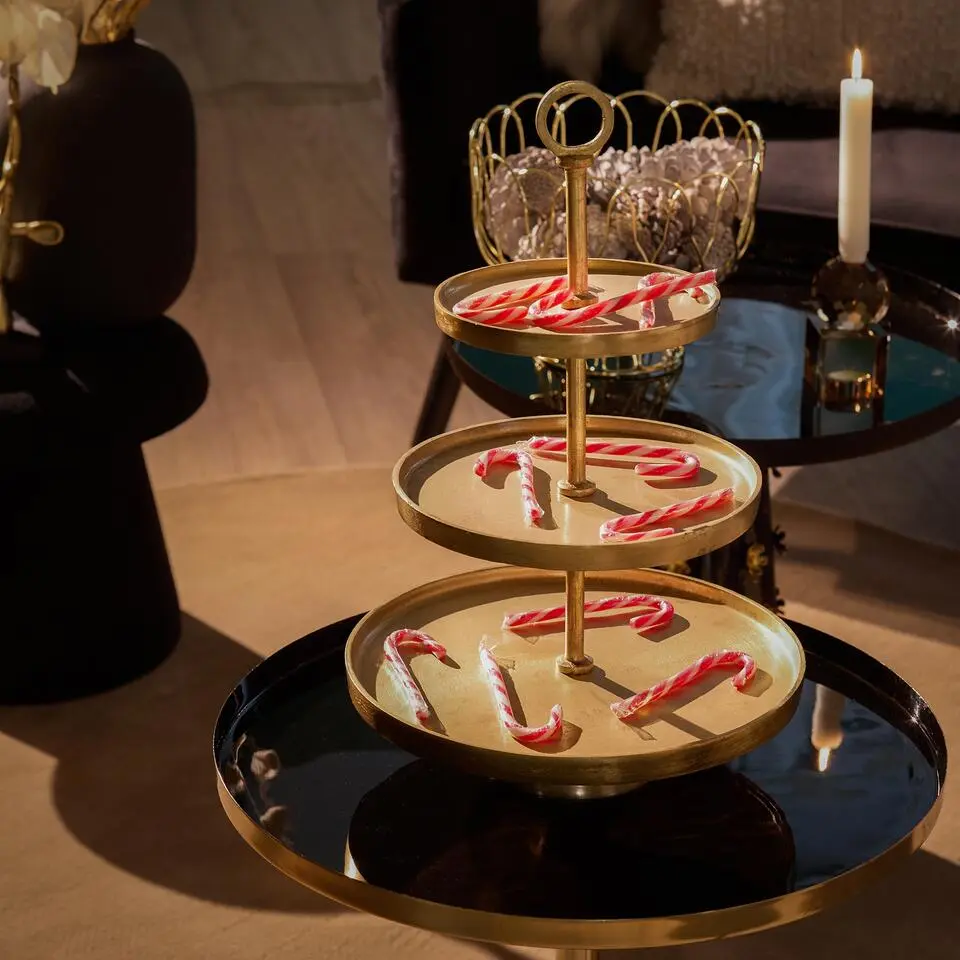 Etag&egrave;re Marozu - Goud - 3 Laags