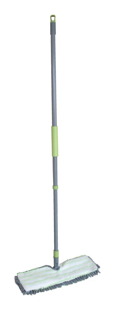 FRANK Double-Sided Reusable Wet+Dry Mop with Extendable Handle
