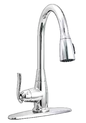 Danze Terrazo Single Handle Pull Down Kitchen Faucet, Chrome
