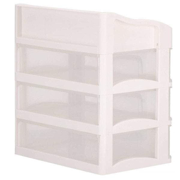 Organizer na kosmetyki 31x26,5x19,5 cm mleczny pojemnik na biżuterię