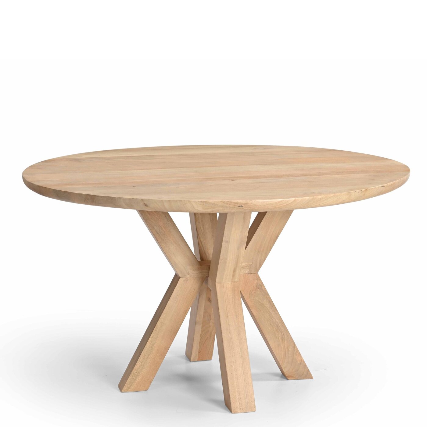 Giga Meubel Eettafel Heleen - Rond - Mangohout - 130cm