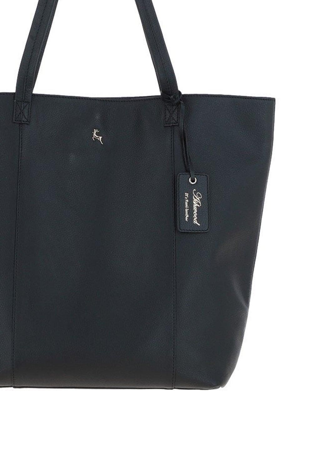 Ashwood Leather Bulky' Long Handle Leather Shopper Bag