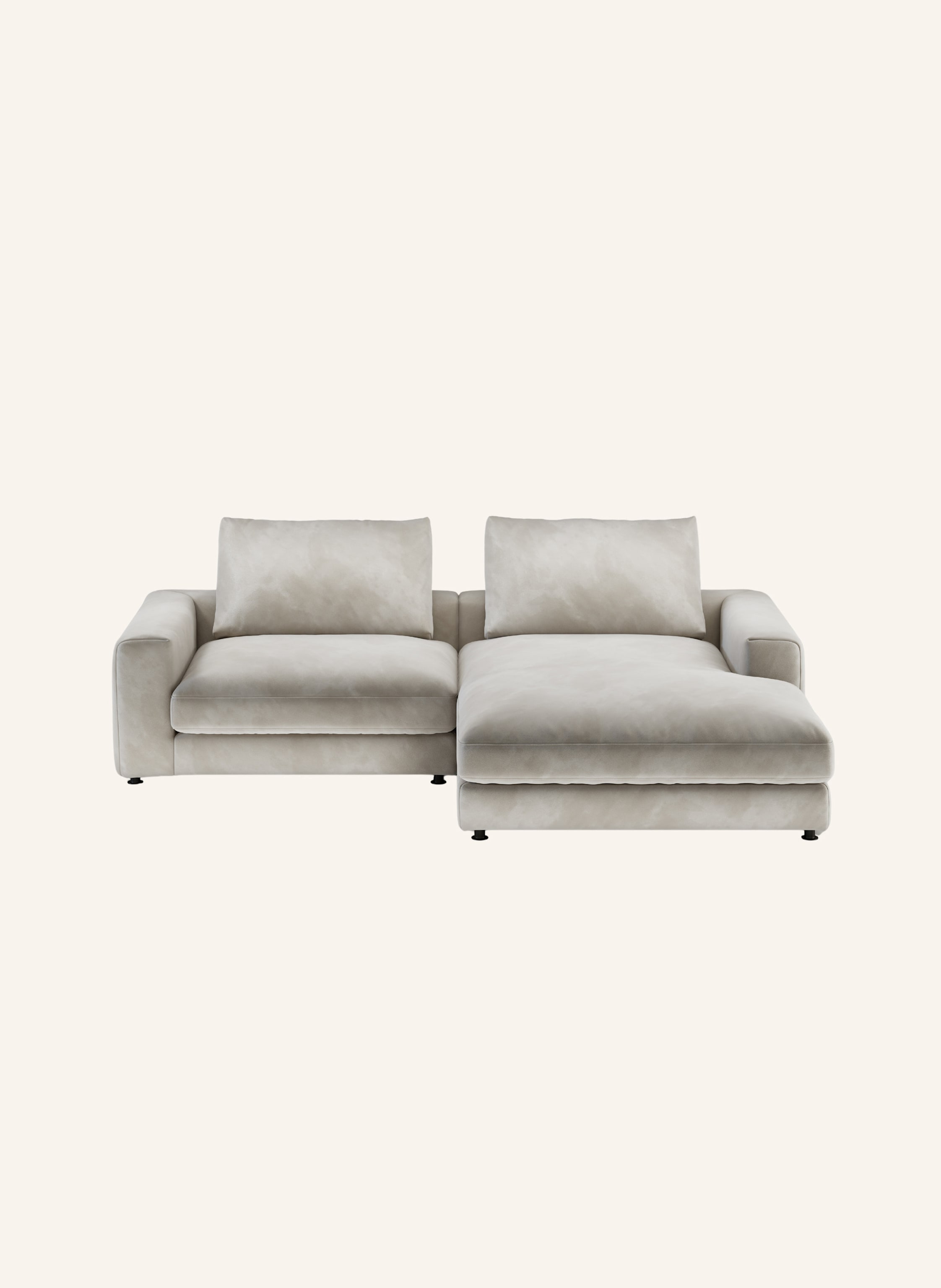 nydo 3-Sitzer Ecksofa MOSLER, rechts, Velours
