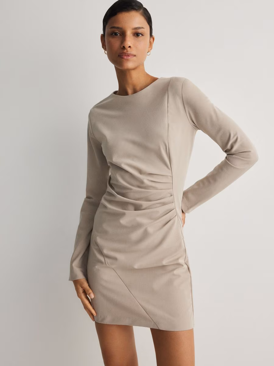 Mini Dress With Gathered Details