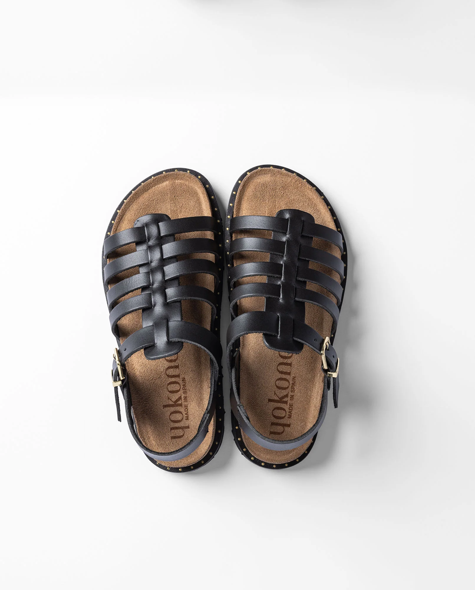 Sandalia plana BOLUS-107 negro