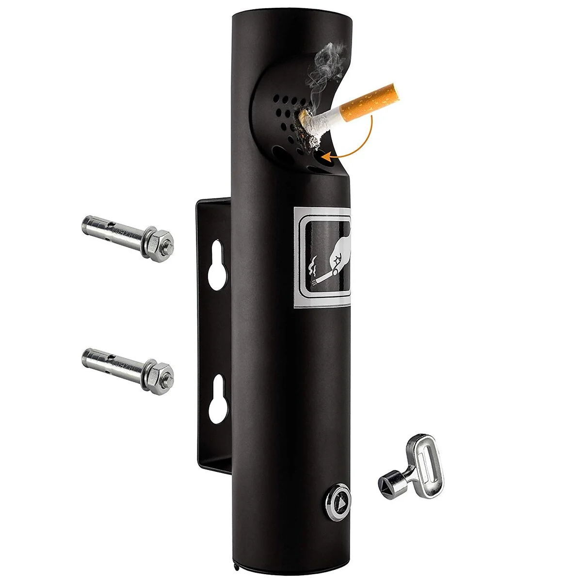 ELITRA Wall Mounted Outdoor Cigarette Butt Receptacle