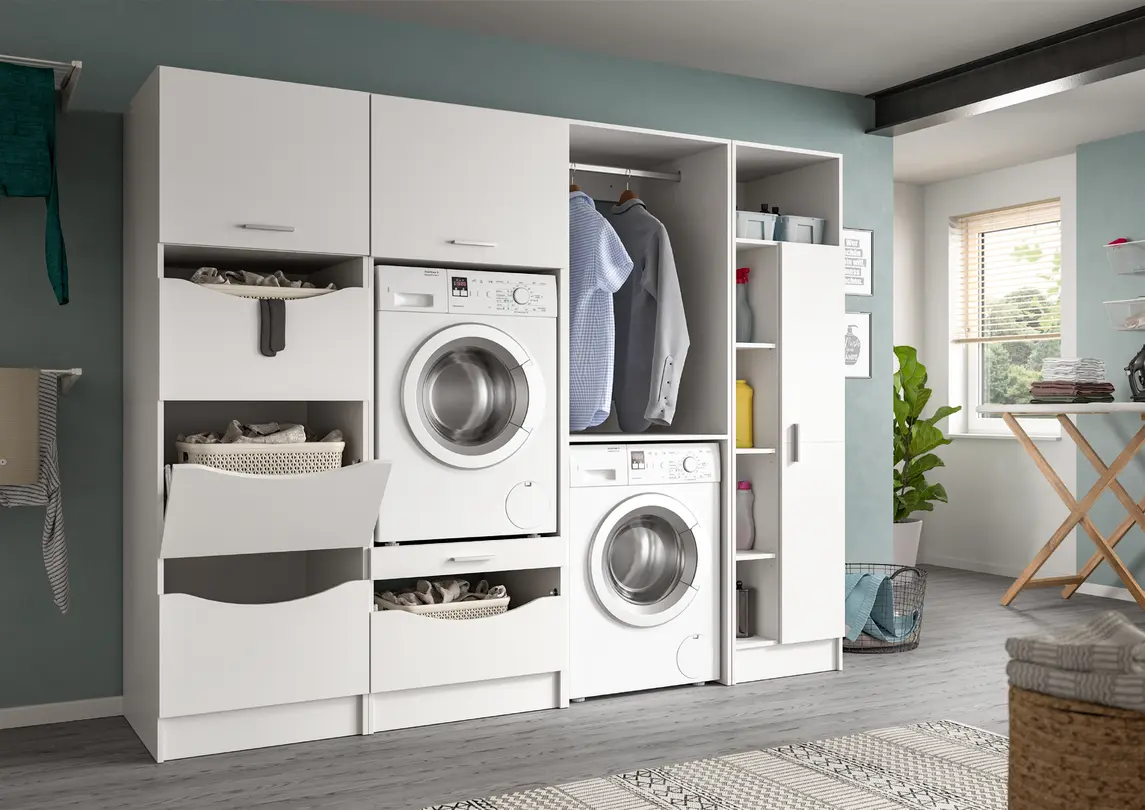 Waschmaschinenschrank 4-teilig Free