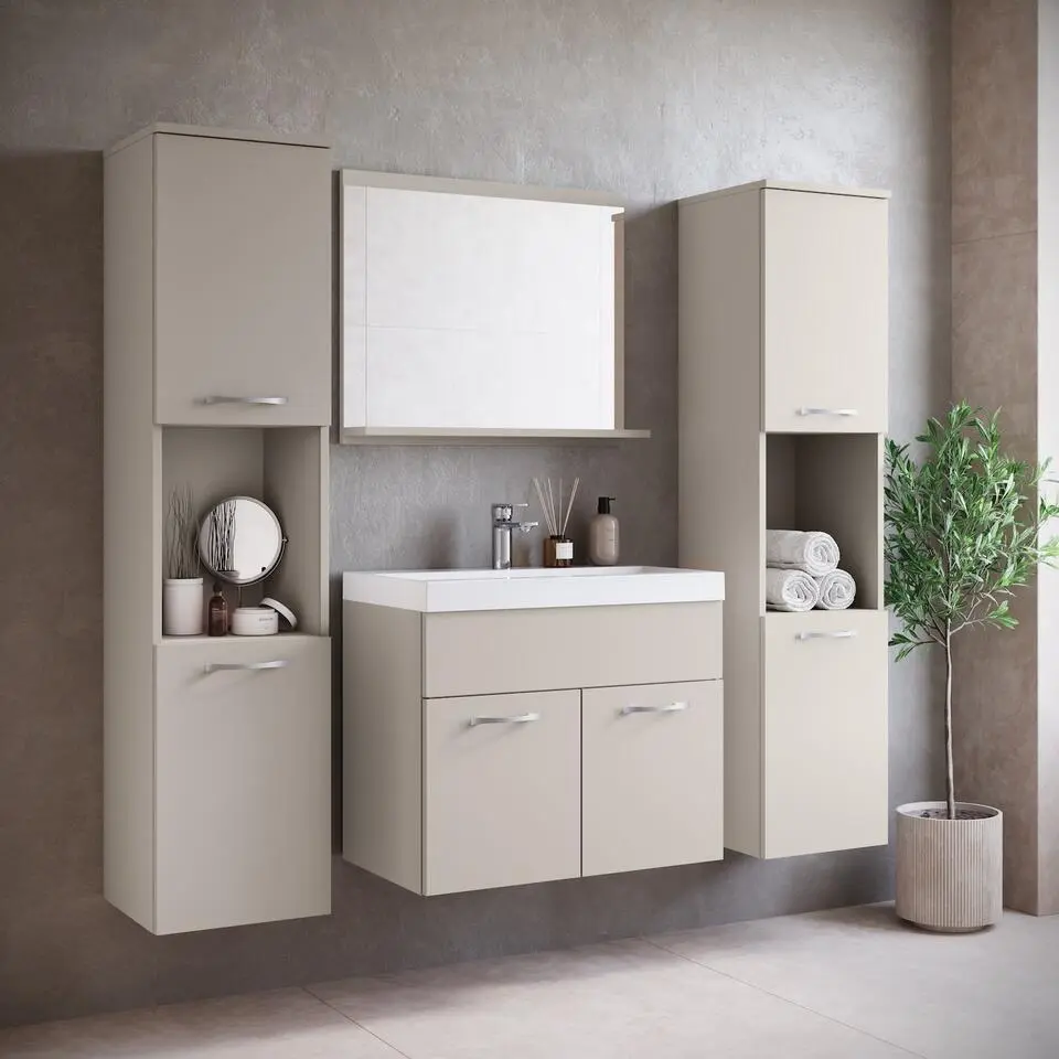 Badplaats Badkamermeubel Montreal XL 60cm complete set - beige