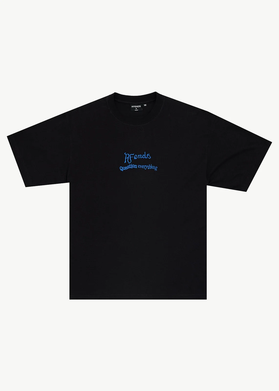 AFENDS Mens Mind Melt - Boxy Tee - Black
