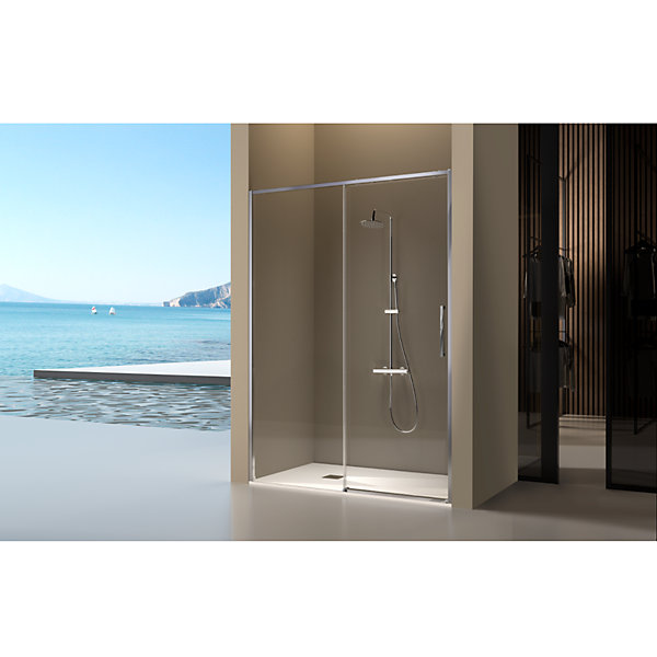Paroi de douche fixe   porte coulissante DELTA 165-167.6 cm