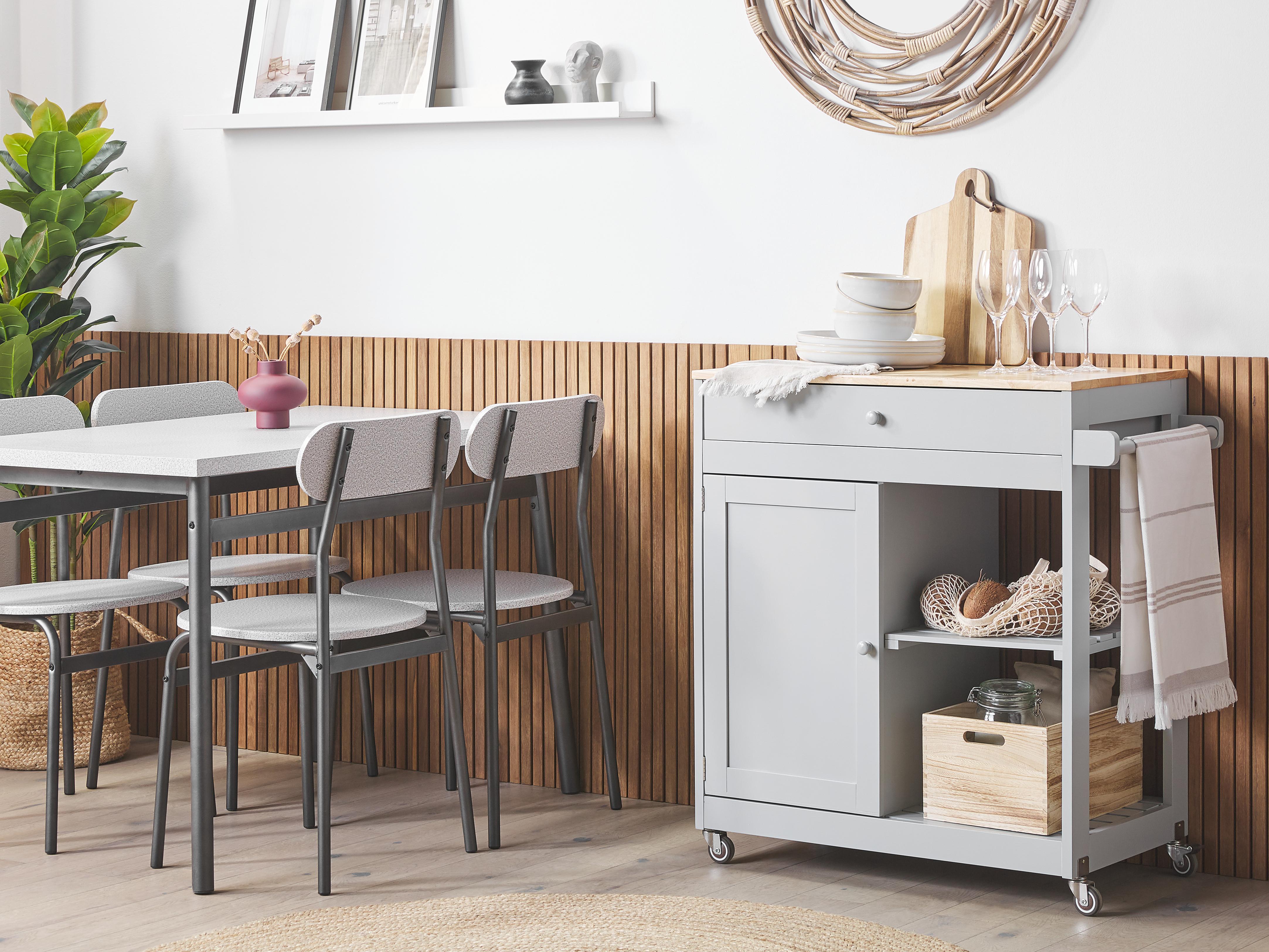 Kitchen Trolley TRAPANI Grey