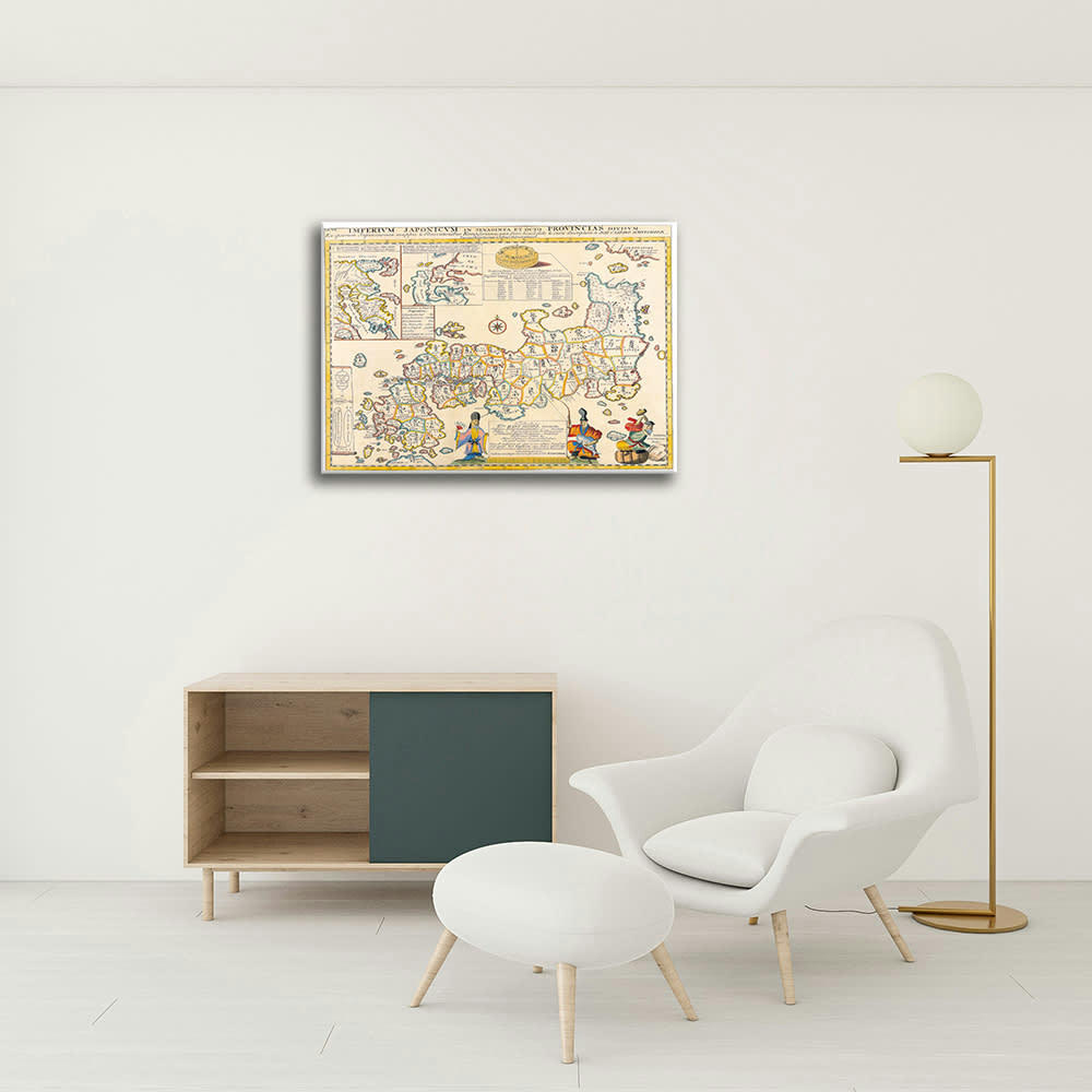 - Tableau cartographie ancienne carte No.17 80x100cm