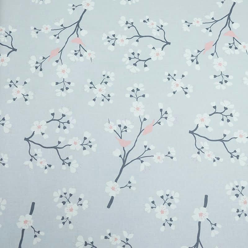 CERISIER - Nappe enduite ovale 160 x 240 cm rose