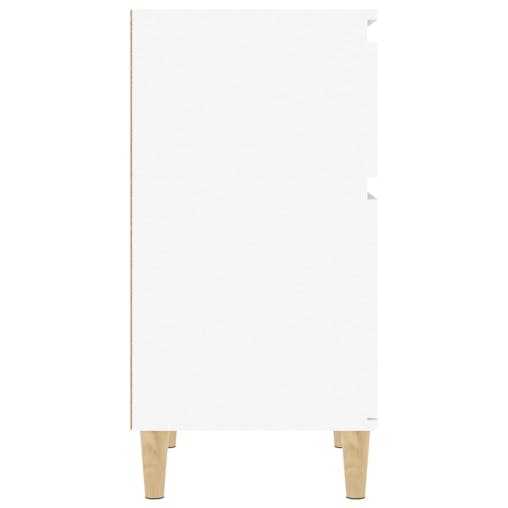 NNEVL Bedside Cabinet White 40x35x70 cm