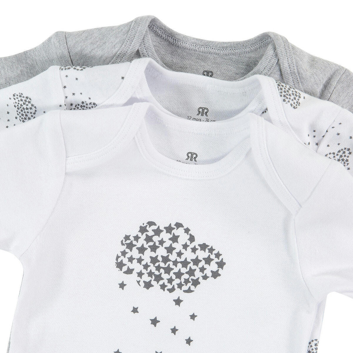 Lot de 3 T-shirts en coton bio 0 mois-3 ans