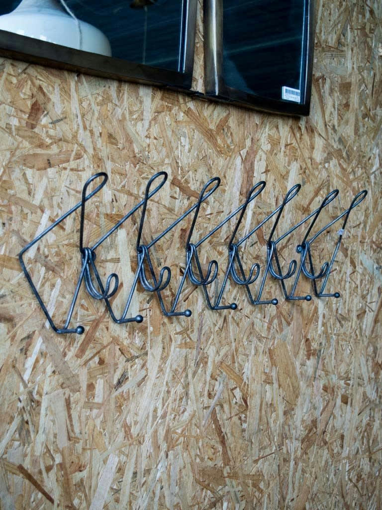 PASSILLY - portemanteau en métal argenté