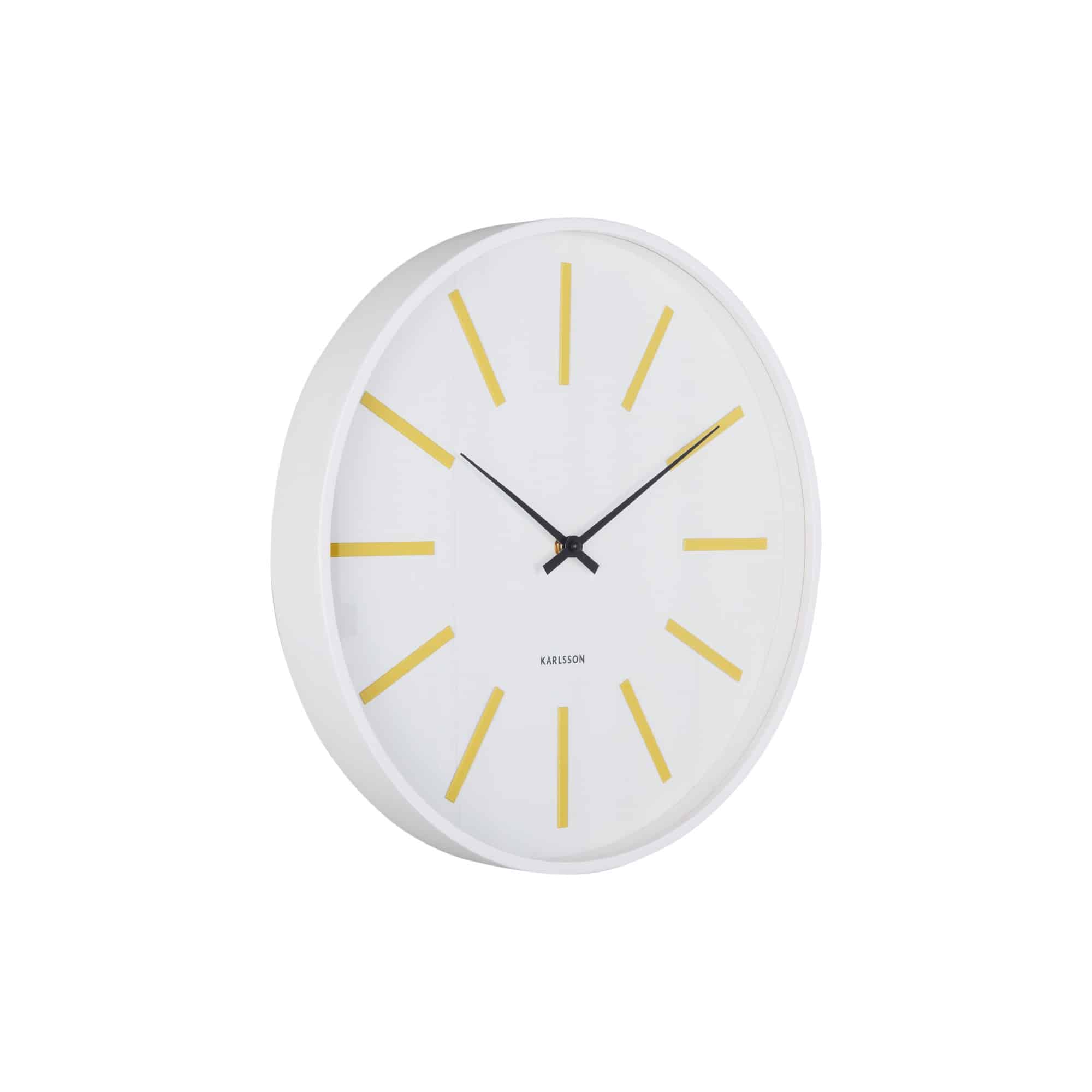 Karlsson wandklok Arruga Retro - geel - Ø40cm