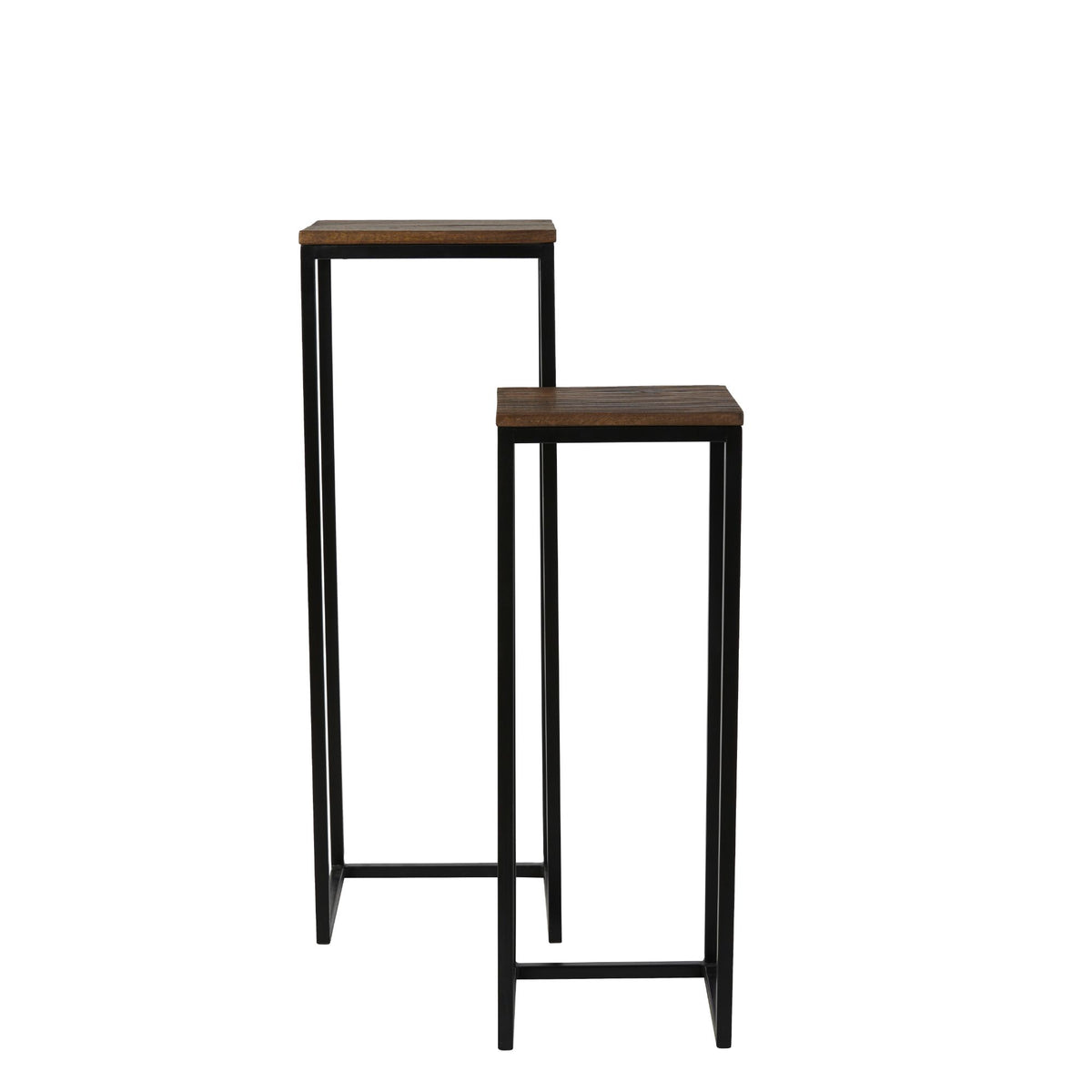 Light & Living bijzettafel Bryson - bruin - 36x36x103cm