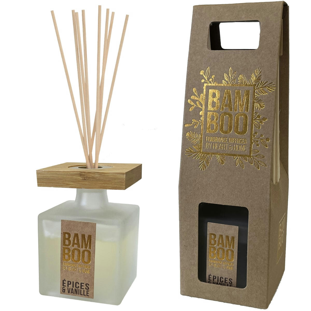 - Diffuseur parfum épices à bâtons éco responsable heart and home