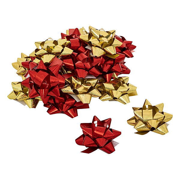 Lot de 15 ou 20 étoiles de bolduc holographique - feeric lights &christmas