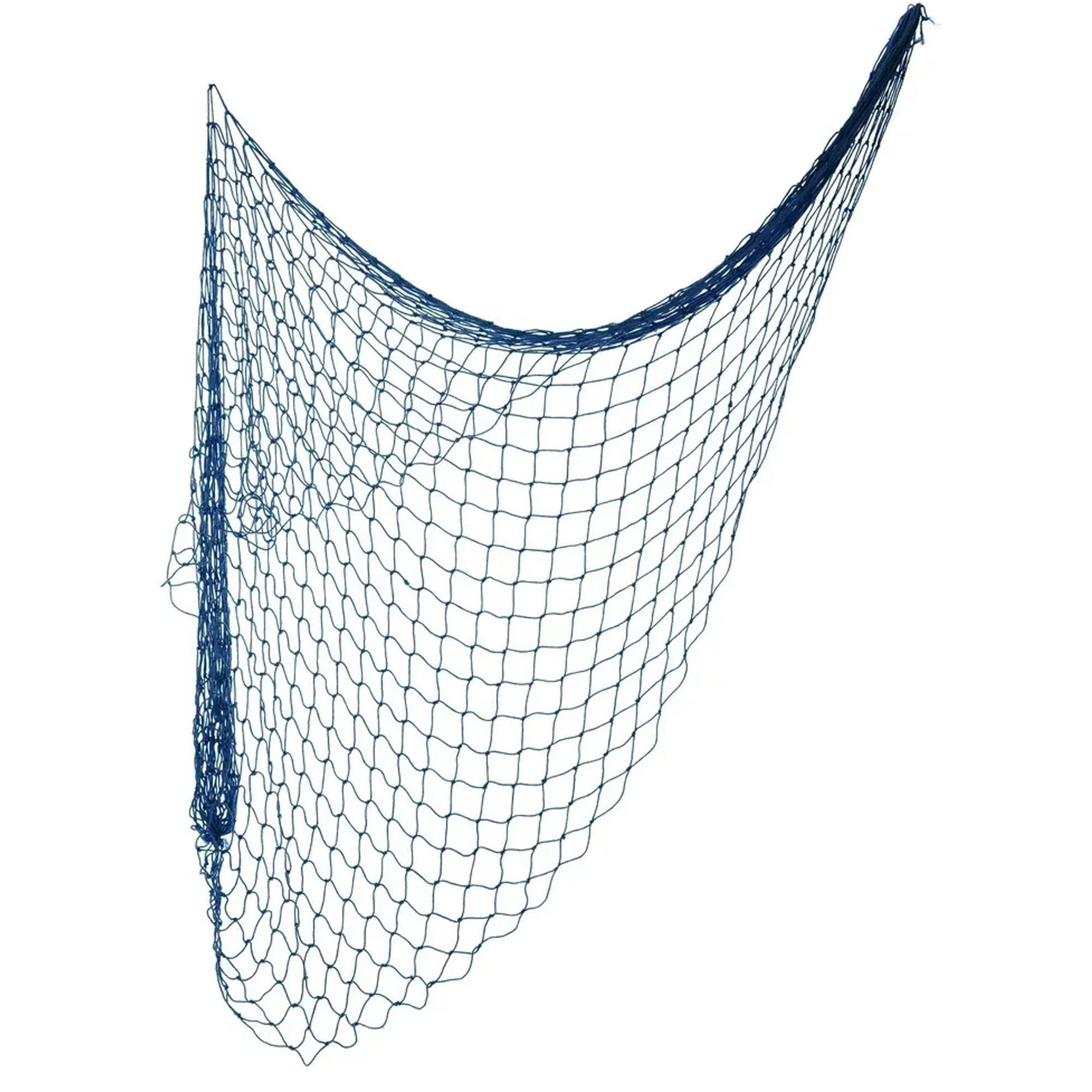 - Filet de pêche décoratif en coton bleu 150x200cm