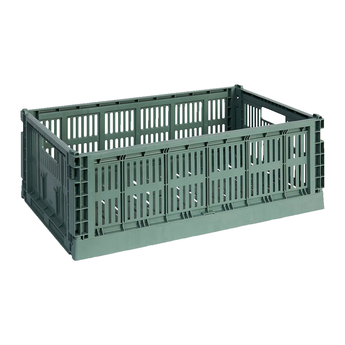 HAY Colour Crates Krat L - Rechthoekig - Sage Groen