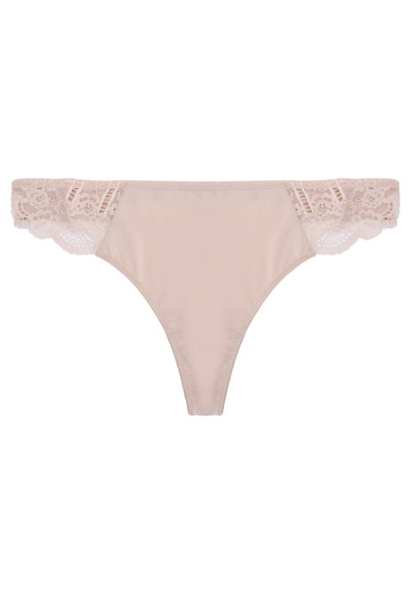Dorina Womens Nude Lace Celine Thong